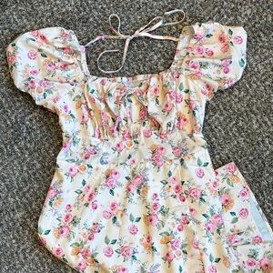 Floral Puff Sleeve Dress